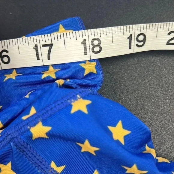 Unbranded Women’s Small Blue Gold Star Back Zipper pocket skort shorts skirts - Picture 10 of 13